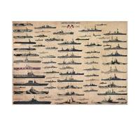 AUOQKQUT WWII Warship Poster, USS Missouri Battleship Wall Art Print, Tribute to US Navy History for Office & Military Decor Framed,16x24inch(40x60cm)