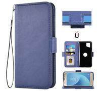 Auotu Funda Billetera Carcasa Caso Flip PU Cuero Magnetico Case Caja Cover para Crosscall Stellar M6 / M6E Smartphone (Azul)