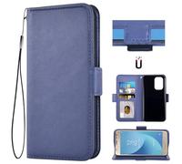 Auotu Funda Billetera Carcasa Caso Flip PU Cuero Magnetico Case Caja Cover para Doro 8100 / Doro 8100 Plus/Doro 8110 / Doro 8110 Plus Smartphone (Azul)