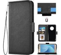 Auotu Funda Capirotazo Billetera Carcasa Caso Flip PU Cuero Magnetico Protectora Case Caja Cover para Gigaset GX6 Smartphone (Negro)
