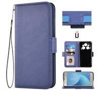 Auotu Funda Carcasa Caso Flip PU Cuero Case Caja Cover para OUKITEL WP35 / WP35S / WP35Pro / WP39 / WP39Pro / WP55 / WP55 Pro (Azul)