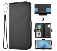Auotu Funda Carcasa Caso Flip PU Cuero Magnetico Case Caja Cover para Blackview BV4800 / Blackview BV4800 Pro / BV4800 SE Smartphone (Negro)