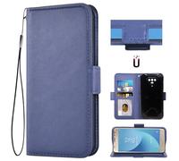 Auotu Funda with protección de la cámara Billetera Carcasa Caso Flip PU Cuero Magnetico Case Caja Cover para Ulefone Armor X13 Smartphone (Azul)