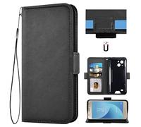 Auotu Funda with protección de la cámara Billetera Carcasa Caso Flip PU Cuero Magnetico Case Caja Cover para Oukitel WP20 Pro/WP20/OUKITEL WP32/Oukitel G2 Smartphone (Negro)