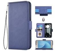 Auotu Funda with protección de la cámara Capirotazo Billetera Carcasa Caso Flip PU Cuero Magnetico Case Caja Cover para CUBOT Kingkong 9 Smartphone (Azul)