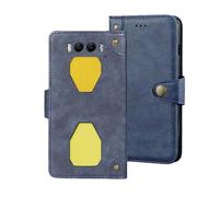 Auotu Funda with protección de la cámara Capirotazo Billetera Carcasa Caso Flip PU Cuero Magnetico Case Caja Cover para Blackview BV7300 Smartphone (Azul)
