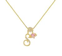 AUOU 1 collar de dopamina 26 letras inglesas para mujer, Piedra