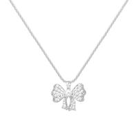 AUOU 1 collar de lazo de circonita chapado en oro de 4 estilos para mujer, Piedra