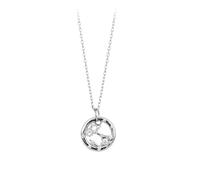 AUOU 1 collar de plata con los doce signos del zodiaco y collar con incrustaciones de circonita, Piedra