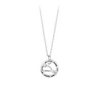 AUOU 1 collar de plata con los doce signos del zodiaco y collar con incrustaciones de circonita, Piedra