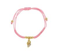 AUOU 1 pulsera chapada en oro para mujer, color caramelo, con cuerda, Piedra