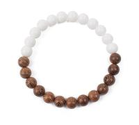 AUOU 1 pulsera con un patrón de constelación del signo del zodiaco Virgo Libra Sagitar cabra regalos lava lava piedra negra ónix pulsera, Piedra