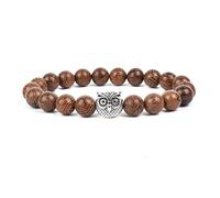 AUOU 1 pulsera con un patrón de constelación del signo del zodiaco Virgo Libra Sagitar cabra regalos lava lava piedra negra ónix pulsera, Piedra
