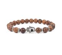 AUOU 1 pulsera con un patrón de constelación del signo del zodiaco Virgo Libra Sagitar cabra regalos lava lava piedra negra ónix pulsera, Piedra