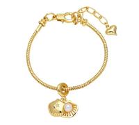 AUOU 1 pulsera de perlas chapada en oro para mujer, regalo para una amiga, Piedra