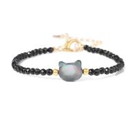 AUOU 1 pulsera de perlas de piedra natural para mujer, pulsera ajustable de cuarzo lapislázuli con cuentas pequeñas para hombre, Piedra
