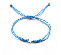 AUOU 1 pulsera de plata con estrella de cinco puntas para mujer, ajustable a mano, color rojo, ajustable, color rojo, Piedra