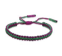 AUOU 1 pulsera y brazaletes multicolor para mujer, cuerda hecha a mano, Piedra