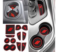 Auovo 11 Piezas de Accesorios Interiores Antipolvo para Consola Central de la Copa para Dodge Challenger 2015, 2016, 2017, 2018, 2019, 2020, Accesorios Interiores Antipolvo, 11 Unidades