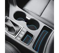 Auovo Alfombrillas Antipolvo para Kia Sportage KX5, Insertos Interiores Personalizados para portavasos, Consola Central, Bolsillos para Puerta, 15 Piezas para Conductor Izquierdo (Borde Azul)