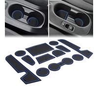 Auovo Alfombrillas Antipolvo para Toyota Corolla Hatchback 2019 2020 2021 2022, Accesorios de Ajuste Personalizado, Insertos para portavasos (11 Piezas/Juego) (Azul)