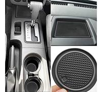 auovo Anti Dust Mats for Frontier Crew Cab 2005-2020 Xterra Accessories 2005-2015 Custom Fit Door Pocket Liners Cup Holder Pads Console Mats(24pcs/Set) (Grey)
