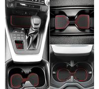 Auovo tapetes Antipolvo para Toyota RAV4 2019, Ajuste Personalizado, Compartimiento de Puerta, portavasos y Consola, Accesorios Interiores (10 Unidades/Juego)