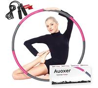 Auoxer Hula Hoop con Peso para Ejercicio físico, Pierde Peso rápidamente por Forma Divertida de Entrenar, Quema de Grasa Saludable Modelo Deportivo Vida, Desmontable y diseño Ajustable