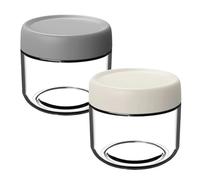 aupawdy 2 PCS Tarros de vidrio para avena durante la noche,300 ml,Overnight Oats Jar,Frascos de Vidrio con Tapa,Reutilizables,botes de conserva con tapa de rosca