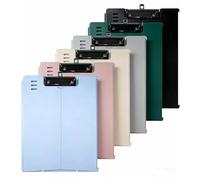 Aupawdy 6 portapapeles A4 con tapa, archivador para documentos A4, ancho para negocios, oficina, escuela, restaurante o taller