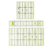 Auped Juego Profesional de 9 Reglas Curvas Francesas para Costura - Reglas Métricas de Precisión en Plástico Durable para Diseñadores de Moda, Sastres y Proyectos DIY (3)