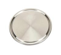 AUPERS Tapa ciega de acero inoxidable 304 con abrazadera triple sanitaria (5 piezas, 10, diámetro exterior: 25,5 mm, 50, 64, 1,5", 2" y 3") Reality(OD 155mm,5pc)