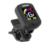 AUPHY Afinador de Pinza Recargable para Guitarra, Ukelele, Violín - Modo Cromático para Bajo, Banjo, Mandolina, etc - Afinación Estándar 440Hz (Cable Tipo-C no incluido)