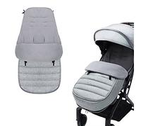 AUPOWER Saco universal para cochecito, impermeable y resistente al viento, forro polar, color gris