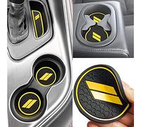 Auprite Tapetes Antipolvo para Accesorios Challenger 2015-2023, se adaptan a la Medida para portavasos, tapetes para el Bolsillo de la Puerta, Forro de Consola Central para Accesorios Interiores