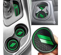 Auprite Tapetes antipolvo para Dodge Challenger 2015-2023, se adaptan a la medida para portavasos de automóvil, tapetes para el bolsillo de la puerta, forro de consola central para interior Challenger