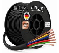 AUPROTEC 1.5mm² - 7 conductores, 5m cable eléctrico redondo I aislamiento de PVC de pared fina DIN ISO 6722 I FLRYY cable automotriz para coche, remolque y caravana