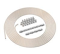 AUPROTEC 10m Tubo de Freno Ø 4,75 mm Cobre-Níquel Kit + 20 uniones roscadas + 10 Conectores M10 x 1 DIN 74 234 Juego de Tubos de Cuproníquel y Accesorios de Frenos para DIN Flare F