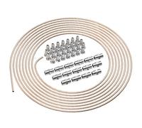 AUPROTEC 10m Tubo de Freno Ø 4,75 mm Cobre-Níquel Kit + 30 uniones roscadas + 15 Conectores M10 x 1 DIN 74 234 Juego de Tubos de Cuproníquel y Accesorios de Frenos para DIN Flare F