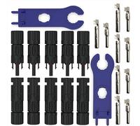 AUPROTEC 5 pares de conectores solares fotovoltaicos para cable solar de 2,5 - 6 mm², juego de conectores fotovoltaicos macho/hembra