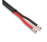 AUPROTEC Cable multipolar FLYY 2 x 4,0 mm² Cable Redondo 25m Cable de Dos Conductores Negro/Rojo Cable eléctrico