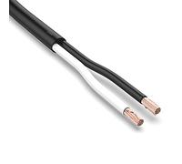 AUPROTEC FLRYY - Cable redondo para coche (2 x 0,75 mm², 5 m, cable redondo para vehículo/vehículo, código de color negro/blanco, cable de 2 pines para remolque