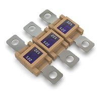 AUPROTEC Fusible MEGA Fusibles de alta corriente atornillables 80A - 500A selección: 225A Ampere marrón, 3 piezas