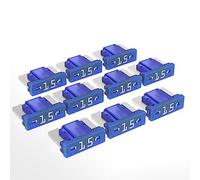AUPROTEC Mini LP Fusibles de lámina 2A - 30A fusible enchufable de automóvil, opción: 15A amperios azul, 10 uds