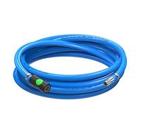 AUPROTEC set de manguera de aire comprimido Ø 13 mm interior 1 m, Tubo de PVC con acoplamiento de seguridad Prevost S1 para compresor de aire, Manguera de compresor Würth altamente flexible
