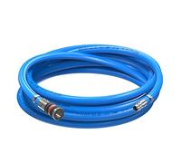 AUPROTEC set de manguera de aire comprimido Ø 13 mm interior, 10 m de PVC con acoplamiento de seguridad S2000 para compresor de aire, Manguera de compresor Würth altamente flexible