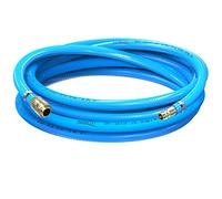 AUPROTEC set de manguera de aire comprimido Ø 13 mm interior, 20 m manguera de PVC con acoplador rápido de latón para compresores de aire, manguera de compresor AUPROTEC altamente flexible