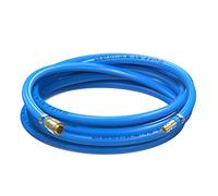 AUPROTEC set de manguera de aire comprimido Ø 9 mm interior 15 m, Tubo de PVC con acoplamiento rápido de latón para compresor de aire, Manguera de compresor Würth altamente flexible