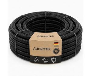 AUPROTEC Tubo Corrugado sin Ranura 2 a 50 m/Conducto para Cables subterráneos/Resistente a los Rayos UV/Manguera Protectora de Cables Negro - Diámetro Interior 17 mm, Longitud 25 m