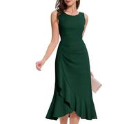 Aupuls Vestido largo para invitada de boda para mujer, elegante vestido semiformal para vestidos y noche